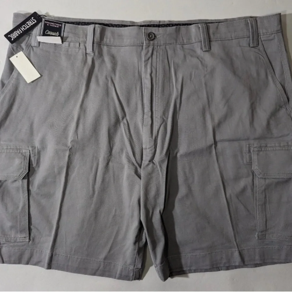 NEW Big Mens Size 50 Roundtree & Yorke Cargo Shorts Cotton (9